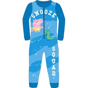 Peppa Pig snooze squad fleece onesie huispak blauw maat 92/98