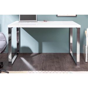 Modern bureau Hoogglans WIT 120 cm