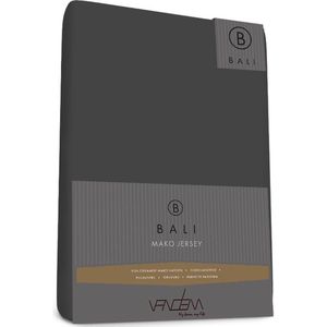Bali - Van Dem - Mako Jersey - Topper Hoeslaken - 100 x 220 cm - antra