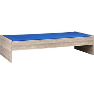 Bedframe 90X220 cm - Donker Grijs Hout â€“ Budel