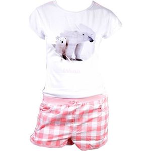Shortama - Pyjamaset - 2-delige set - Korte mouw en korte broek - Maat S