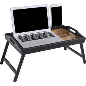 Laptoptafel voor bed, opvouwbare bedtafel,Laptoptafel for your bed, inklapbare laptoptafel - ontbijttafel met inklapbare poten 30D x 50W x 26H centimetres