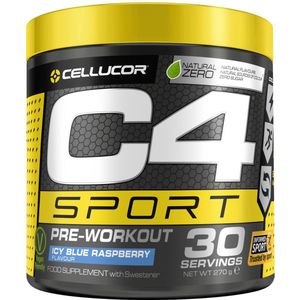 Cellucor C4 Sport Pre Workout - Ice Blue Raspberry Pre-Workout Poeder - 30 shakes (270 gram)