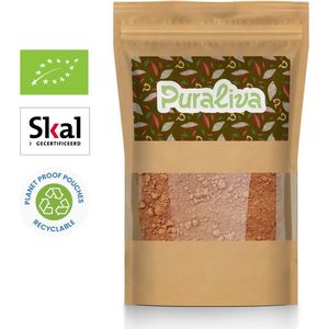 Puraliva - Biologische Cacao Poeder - 1KG - Premium - Natural 10-12