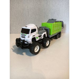 RC Vuilniswagen 27Mhz met licht – Bestuurbare speelgoed truck rc auto vrachtauto speelgoed vrachtwagen R/C Truck