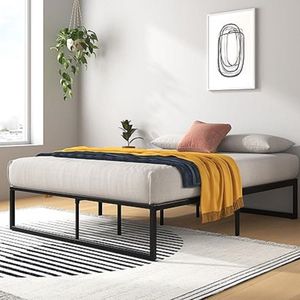 bed frame - opbergruimte onder het bed - Metalen platform bedframe 140 x 200 cm