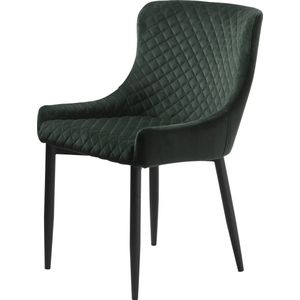 Giga Living - Ottowa - Eetkamerstoel - Groen - Velvet - Set van 2