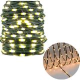 Cheqo® Kerstverlichting Soft Wire - LED Verlichting - Kerstboomverlichting - 1200 LED - 36 Meter - Extra Warm Wit - Voor Binnen en Buiten - 8 Lichtfuncties