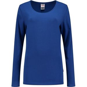 Tricorp T-shirt Lange Mouw Dames 101010 Koningsblauw - Maat L