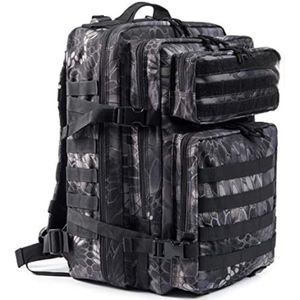 Militaire rugzak - Leger rugzak - Tactical backpack - Leger backpack - Leger tas - 45cm x 33cm x 29cm - 45L - Zwart