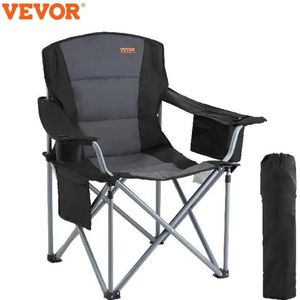 Vevor - Campingstoel - Vouwstoel - Opvouwbaar - Visstoel - Strand - Inklapbaar - Lichtgewicht - Outdoor Stoel - Zwart - 98x63x99CM