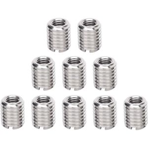 10 Pcs Insert Nut Reduce Repairing M6 X 1.0 Female and M10 X 1.5 Male Thread Extension Tool Fastener Accessory. Nieuwe titel: 10 Pcs Insert Nut Reducer Repairing M6 X 1.0 Female and M10 X 1.5 Male Thread Extension Tool Fastener Accessory.