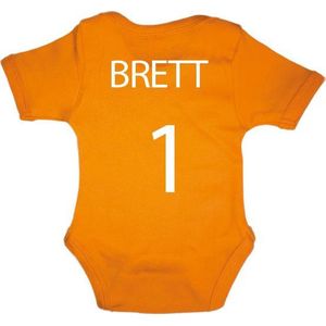 Cadeautip! Oranje EK - Nederland-  Baby rompertje met eigen tekst / Rompertje met naam / Kraamcadeau