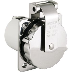 Marinco 16A Walstroom aansluiting RVS 16A Walstroom Aansluiting RVS