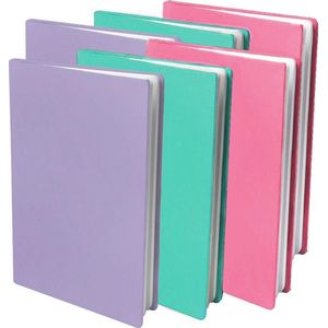 Dresz Rekbare boekenkaften - A4 formaat - Wasbaar - Pastel kleuren - 6 stuks