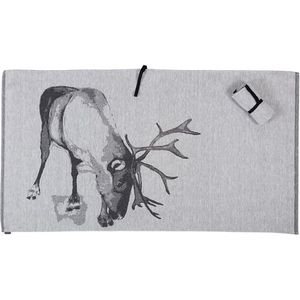 Jokipiin - linnen handdoek - met rendier - 80 x 145 cm