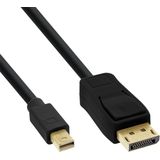 Mini DisplayPort - DisplayPort kabel - versie 1.2 (4K 60 Hz) - bi-directioneel / zwart - 0,50 meter