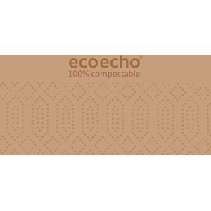 Tissue servet 40 x 40 cm eco Brown 2-laags 1500 St/Doos (5 x 300 St)