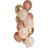 Folat - Ballonnen Golden Blossom (12 stuks - 33 cm)