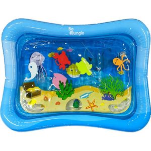 Bo Jungle - Waterspeelmat voor Baby - 51 x 65 cm - Watermat Sea Friends - Zee vrienden - opblaasbare speelmat - Kraamcadeau - Geschenk - Tummy Time