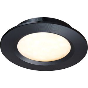 Ledisons Modena - Set met 4 zwarte LED-inbouwspots en afstandsbediening - dimbaar - 3 jaar garantie - 2700K (extra warm-wit) - 200 Lumen 3W - IP44