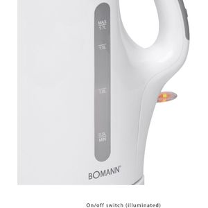 Bomann WK 5011 CB - Waterkoker - 1.7L - Wit