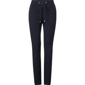 CECIL Tracey jersey Dames Broek - donker blauw - Maat XS