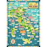 Ravensburger puzzel Map of Italy Wines - Legpuzzel - 1000 stukjes