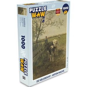 Puzzel De melkbocht - Anton Mauve - Legpuzzel - Puzzel 1000 stukjes volwassenen
