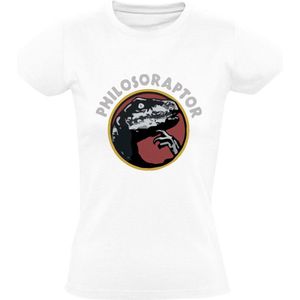 Philosoraptor Dames T-shirt | Dino | Dinosaurus | Dinosauriërs | World | Denken | Filosoof