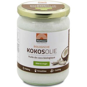 Mattisson - Kokosolie Biologisch - Coconut Oil - Extra Virgin - 500 ml