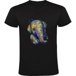 Olifant Heren T-shirt | dier | Afrika | Aziatisch | animal | verf | schilder | dierentuin | dierendag