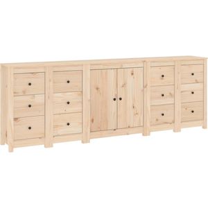 VidaXL Dressoir 230x35x80 cm - Massief Grenenhout