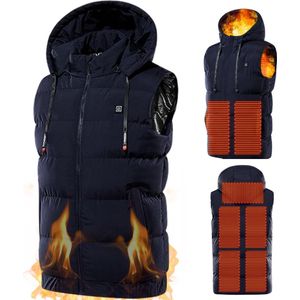 Verwarmde Bodywarmer - Heated Vest - Elektrische Bodywarmer - Extra Warm - Water Afstotend - Oplaadbaar - Heren - Maat XS - Blauw