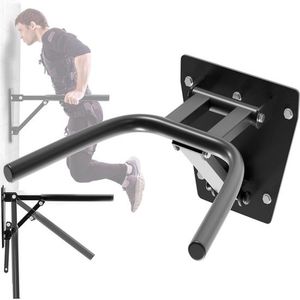 Pull up station Dip Station Wandmontage - Opvouwbare Wandparallettes Bar voor Calisthenics - Lichaamsgewicht en Gewogen Dips Pullups - Thuisgymnastiek Garages Tuinen Pull up station