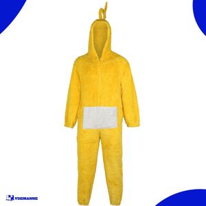 Carnavalskleding - Onesie - Kostuum - Geel - Heren - XL - 186 - 200 cm - Verkleed als Teletubbies Laa-Laa