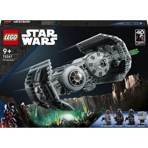LEGO Star Wars TIE Bomber, Starfighter Modelbouwset met Darth Vader en Gonk Droid - 75347