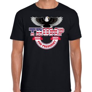 Bellatio Decorations T-shirt Trump heren - american eagle - grappig/fout voor carnaval S