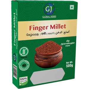 GJ - Vingergierst - Finger Millet - Ragi - Glutenvrije Graan - 3x 500 g
