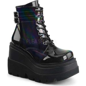 DemoniaCult - SHAKER-52 Plateau Laarzen - US 5 - 35 Shoes - Zwart