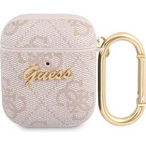 Guess Airpods - Airpods 2 Case - Roze - TPU - 4G Pattern