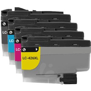 Inktcartridge geschikt voor Brother LC-426XL / LC426 | 1x Multipack geschikt voor Brother MFC-J4335DW - J4340DW - J4535DW - J4540DW