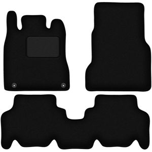 Zwarte veloursmatten voor: Mercedes W168 met achterkleppoot (1997-2004)