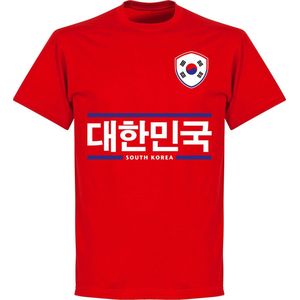 Zuid Korea Script Team T-Shirt - Rood - Kinderen - 104