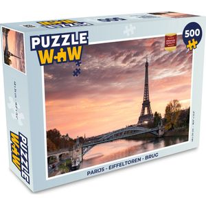 Puzzel Parijs - Eiffeltoren - Brug - Legpuzzel - Puzzel 500 stukjes