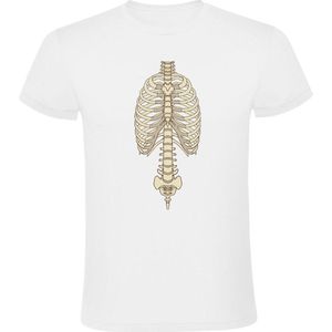 skelet lichaam Heren t-shirt| romp| botten| dood | bot |eng |lachen|humor