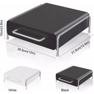 NÁMI Opbergbakje Koffiecapsules - Opbergdoos - Opbergbox - Capsulehouder - Nespresso capsules - Opberglade - Wit - 30.5 x 31.5 x 10 cm