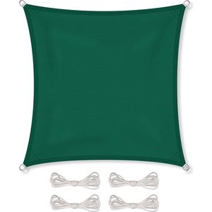 Schaduwdoek vierkant - waterdicht - 4x4 m - groen