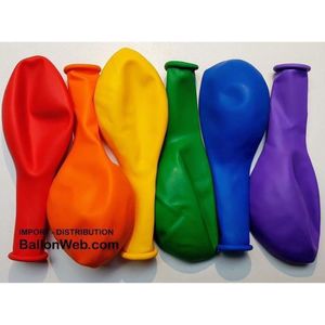 100 x Ø 33cm :  ballonnen gay pride - rainbow * Pro Qualiteit