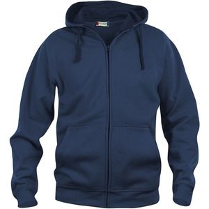 Clique Basic hoody Full zip Navy Blue maat M